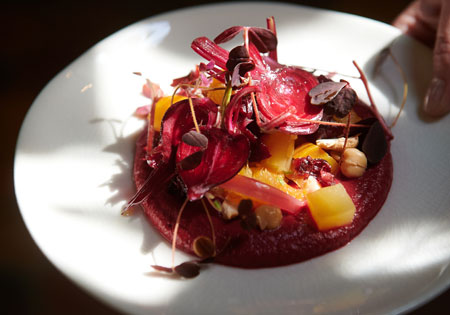 Restaurant Arboré (Assiette de betteraves)