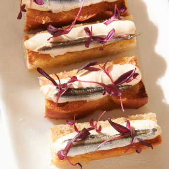 Bar du restaurant Arboré (Focaccia / Hommous / Anchois)
